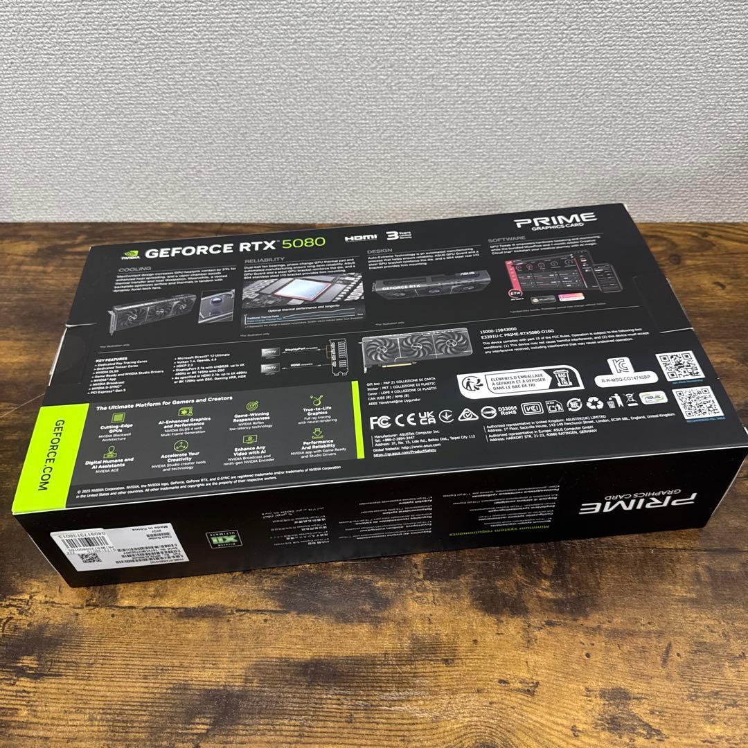【ほぼ新品テストのみ】RTX 5080 ASUS Prime OC 16GB