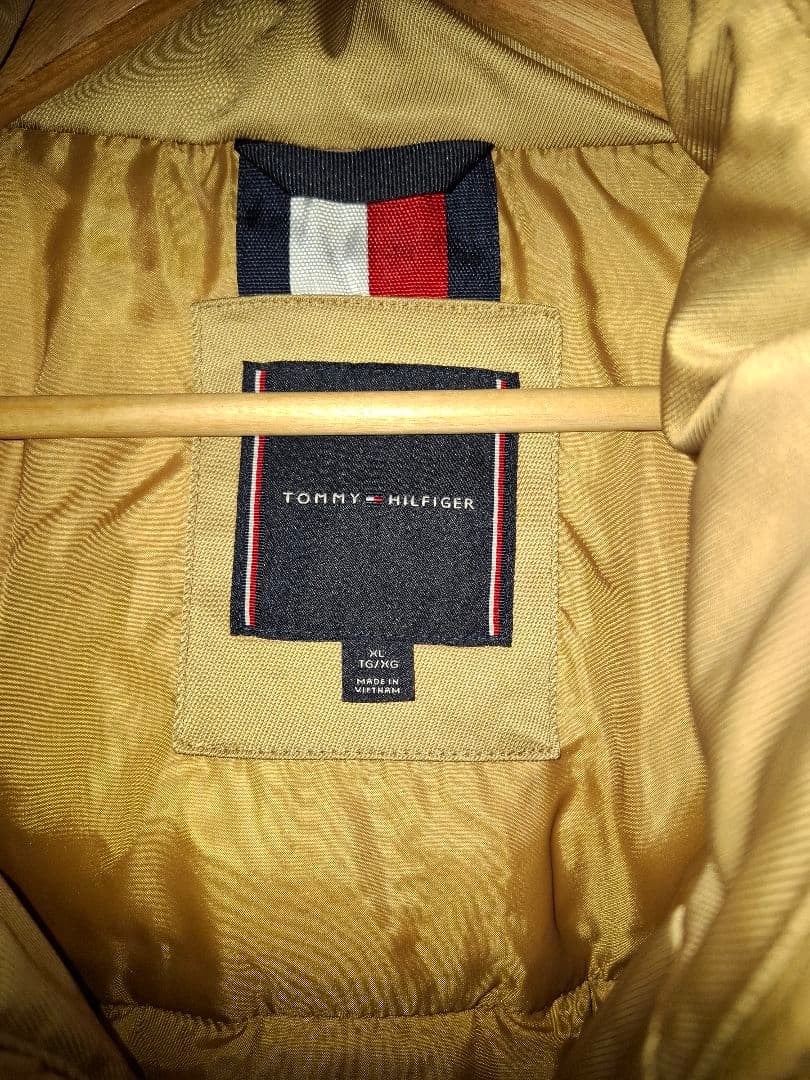   フード付きダウンジャケット ベージュ