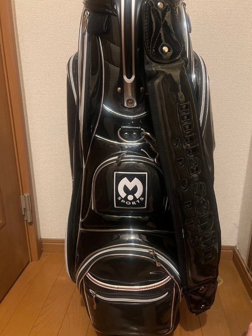 希少品　ゴルフキャディバッグ9型　付属品(フードカバー、ネームプレート有り)
