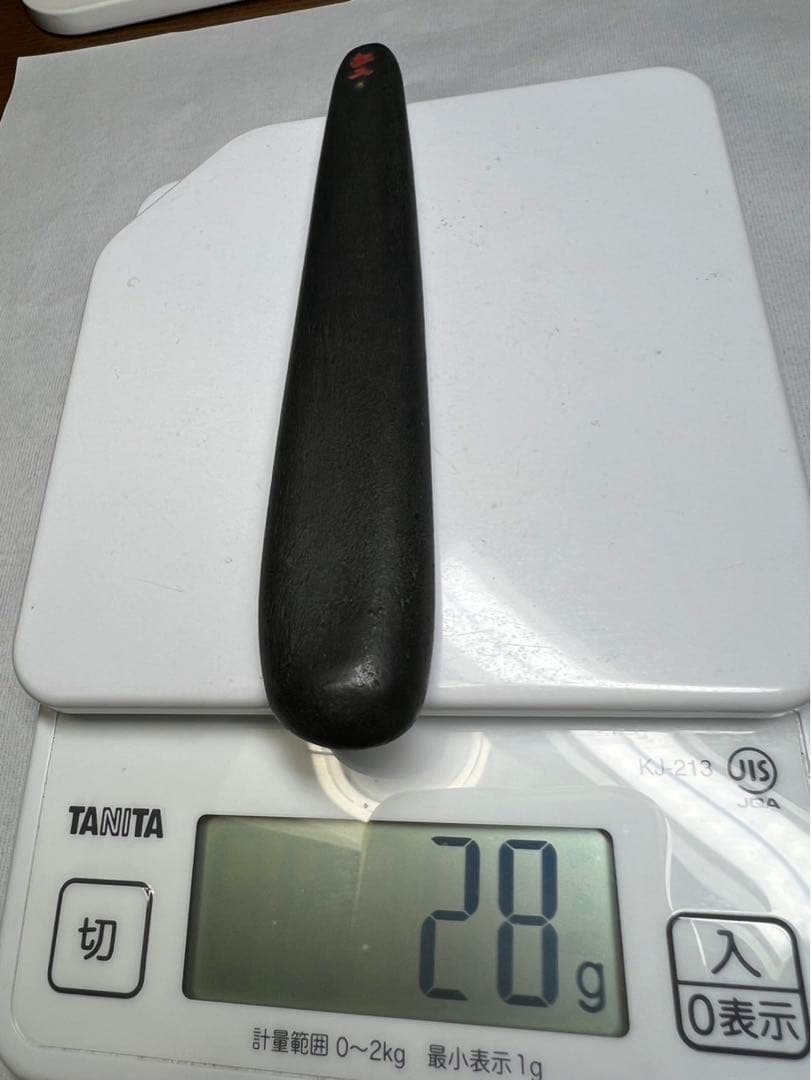 老舗高級稀少ヘラ古墨極上2点 中28g大42g