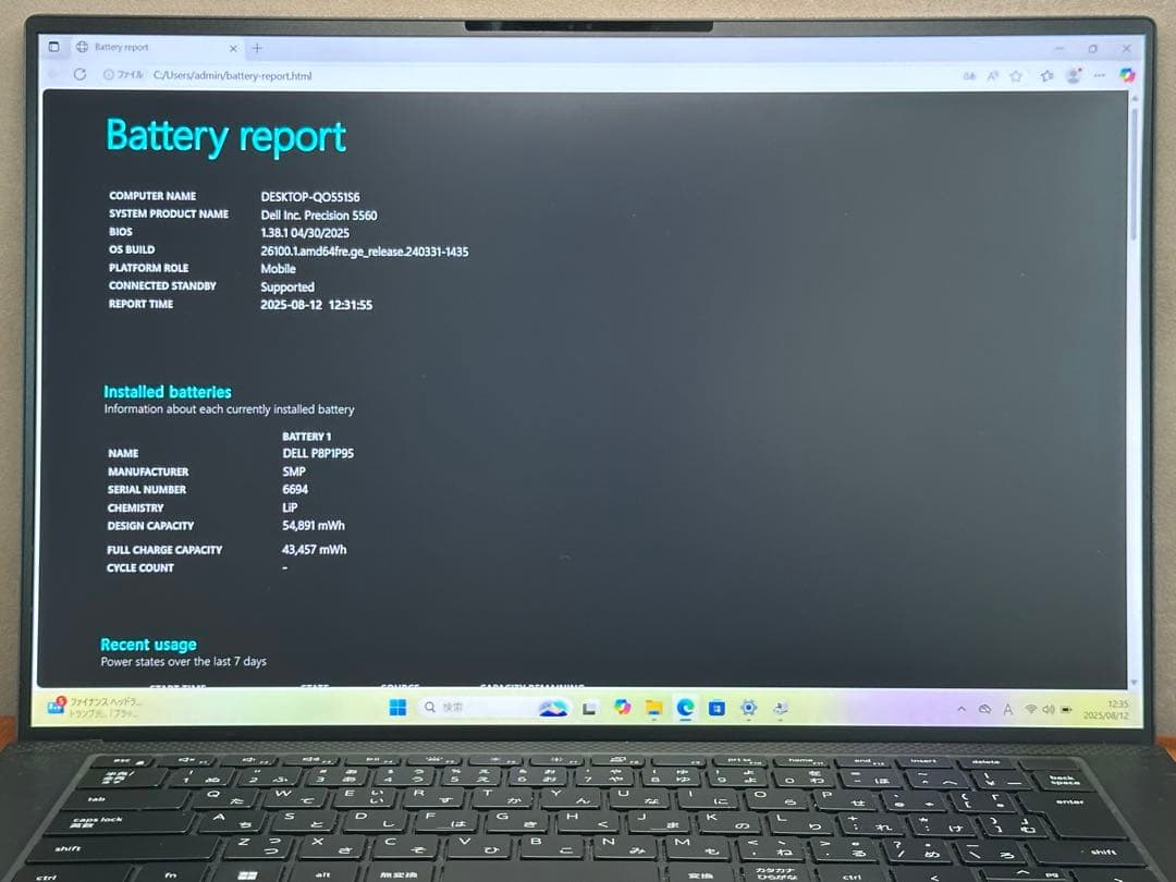 Windowsノート本体 Precision 5560 i7 11th 16GB 512GB |998
