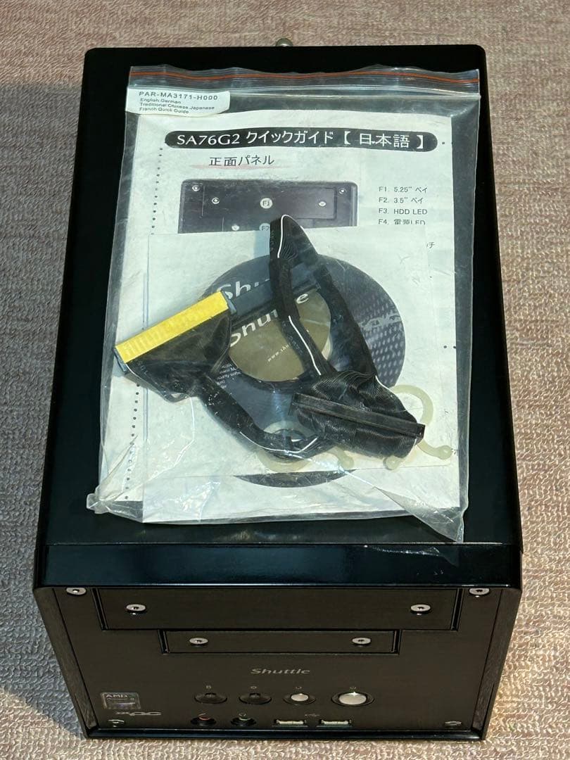 キューブ型ベアボーン Shuttle SA76G2 中古動作品 AMD