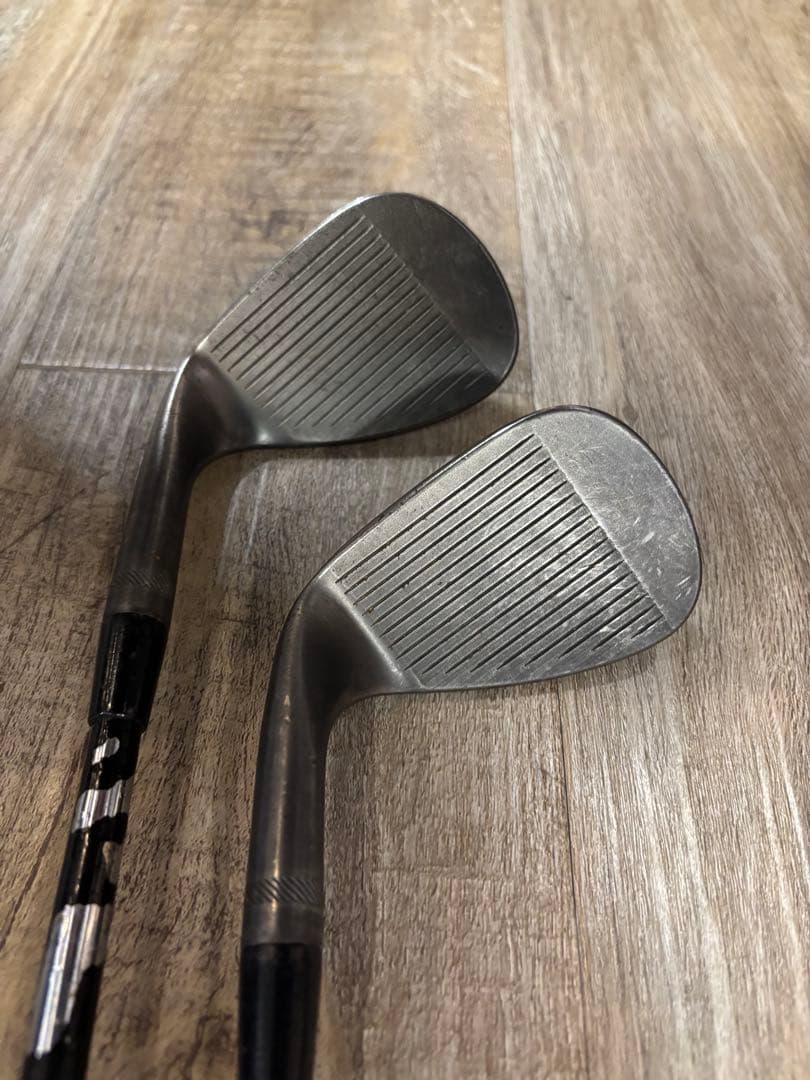 激レア王道タイトリストSM7ブラックウエッジ52.58セット　シャフトもブラック