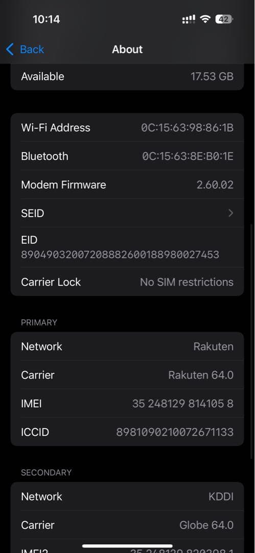 iPhone 15 128GB SIMフリー