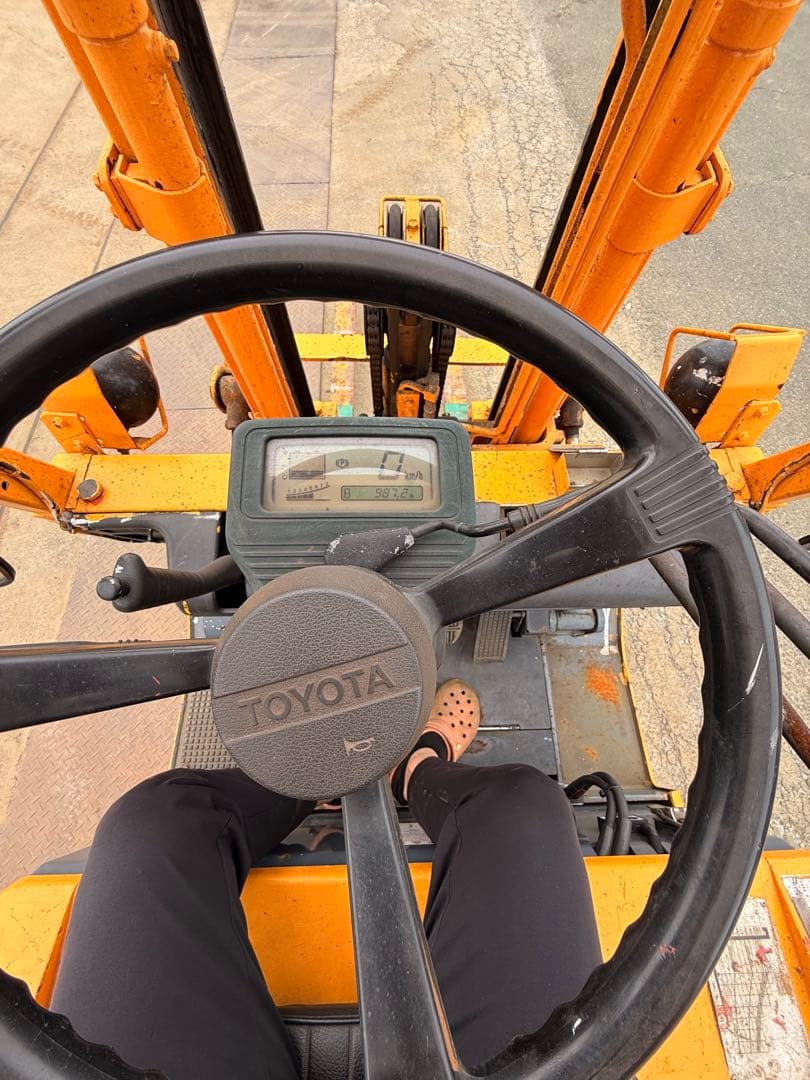 トヨタ フォークリフト オレンジ色 5FBL15 (動作済み)