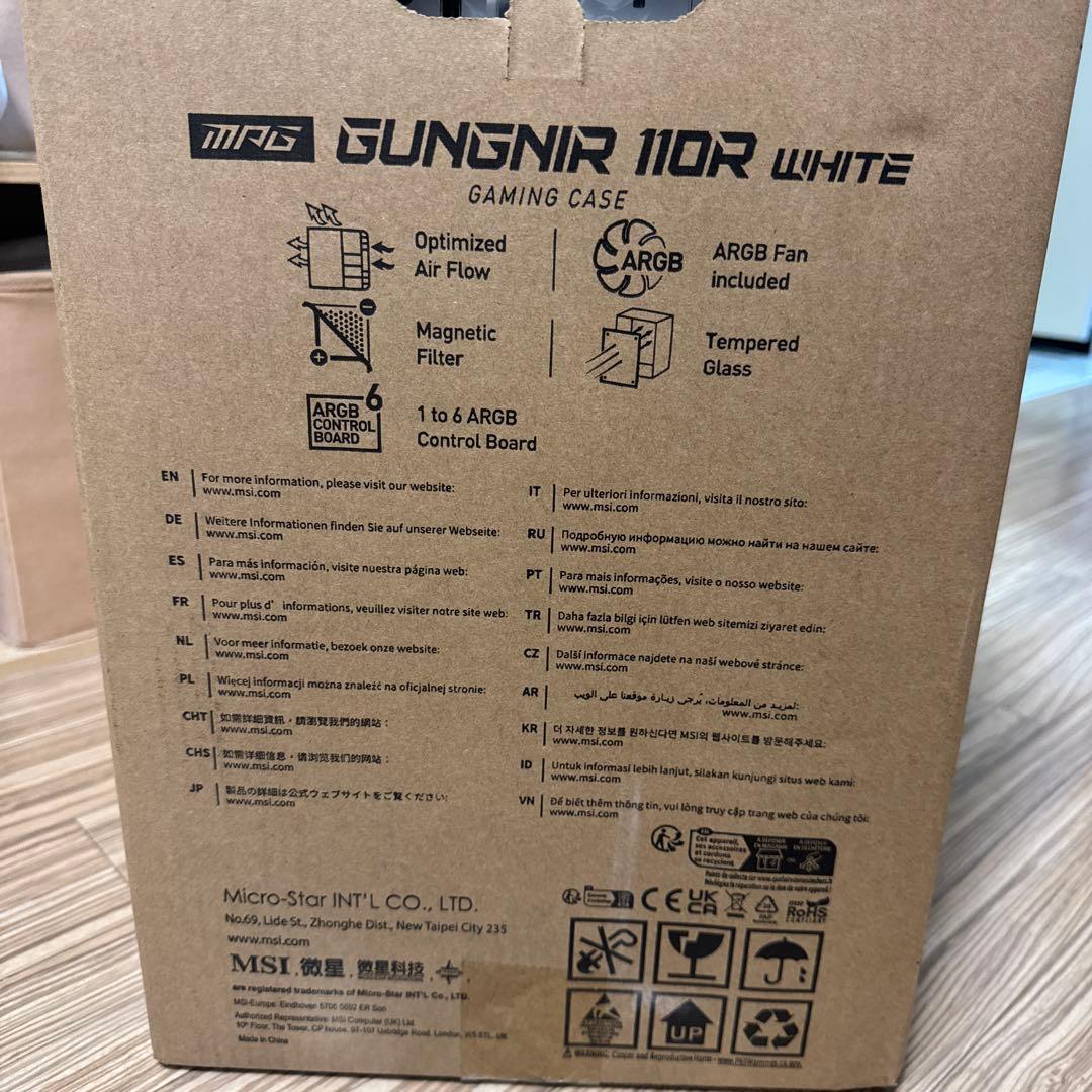 PCケース(自作PC用) MSI MPG GUNGNIR 110R White