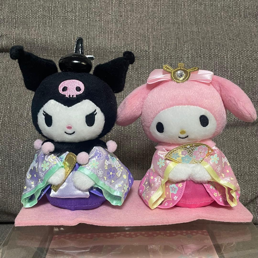 サンリオ マイメロ クロミ ひな祭りドール　レア　希少　ぬいぐるみ　雛飾り