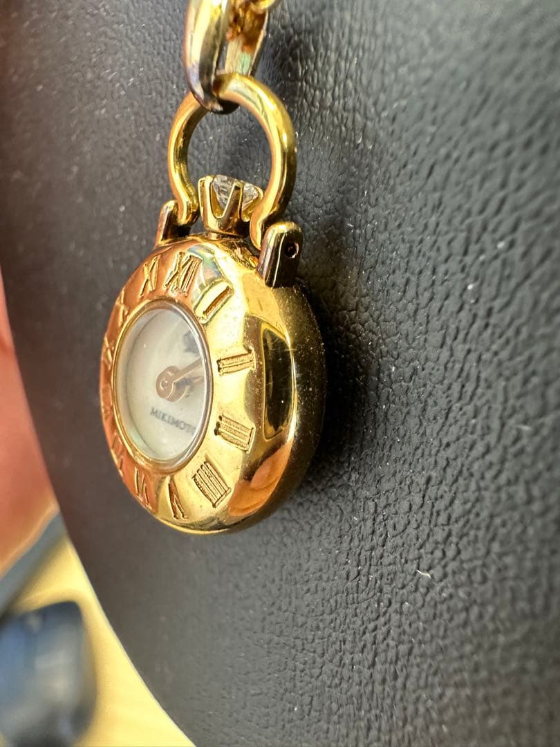 『◆WH-3909◆』MIKIMOTOミキモト☆ペンダントウォッチリューズダイヤ