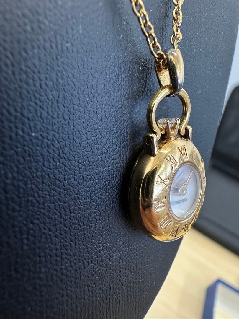 『◆WH-3909◆』MIKIMOTOミキモト☆ペンダントウォッチリューズダイヤ