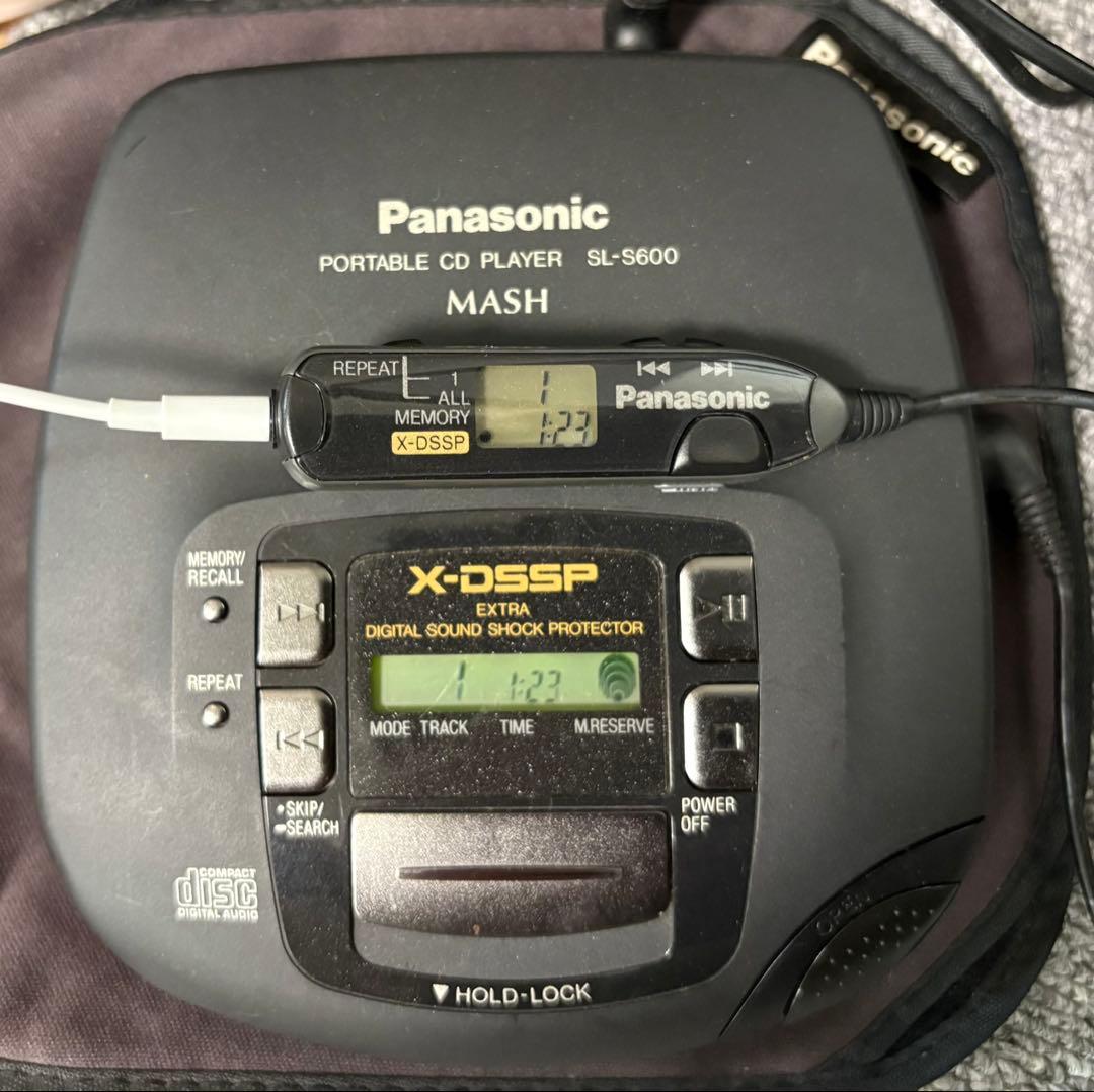 【レア】Panasonic MASHポータブルCDプレーヤーSL-S600
