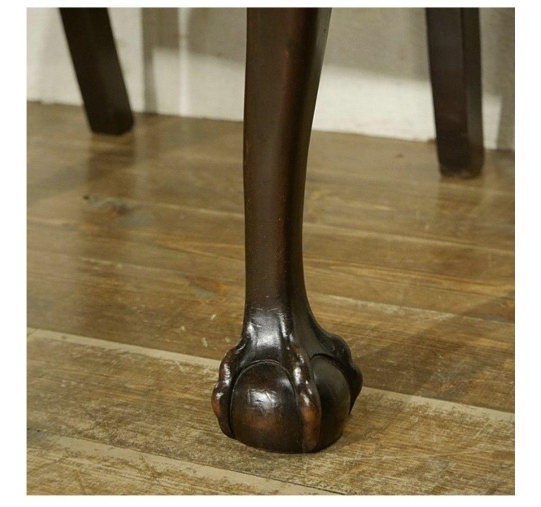 ②イギリス　アンティークチェア　マホガニー　ボール＆クロウ