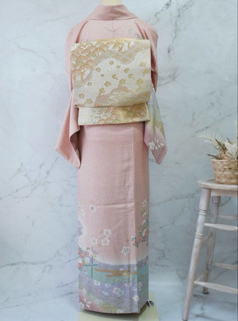 訪問着 フルセットa467E 七五三　入学式　お宮参り　結婚式　裄丈69