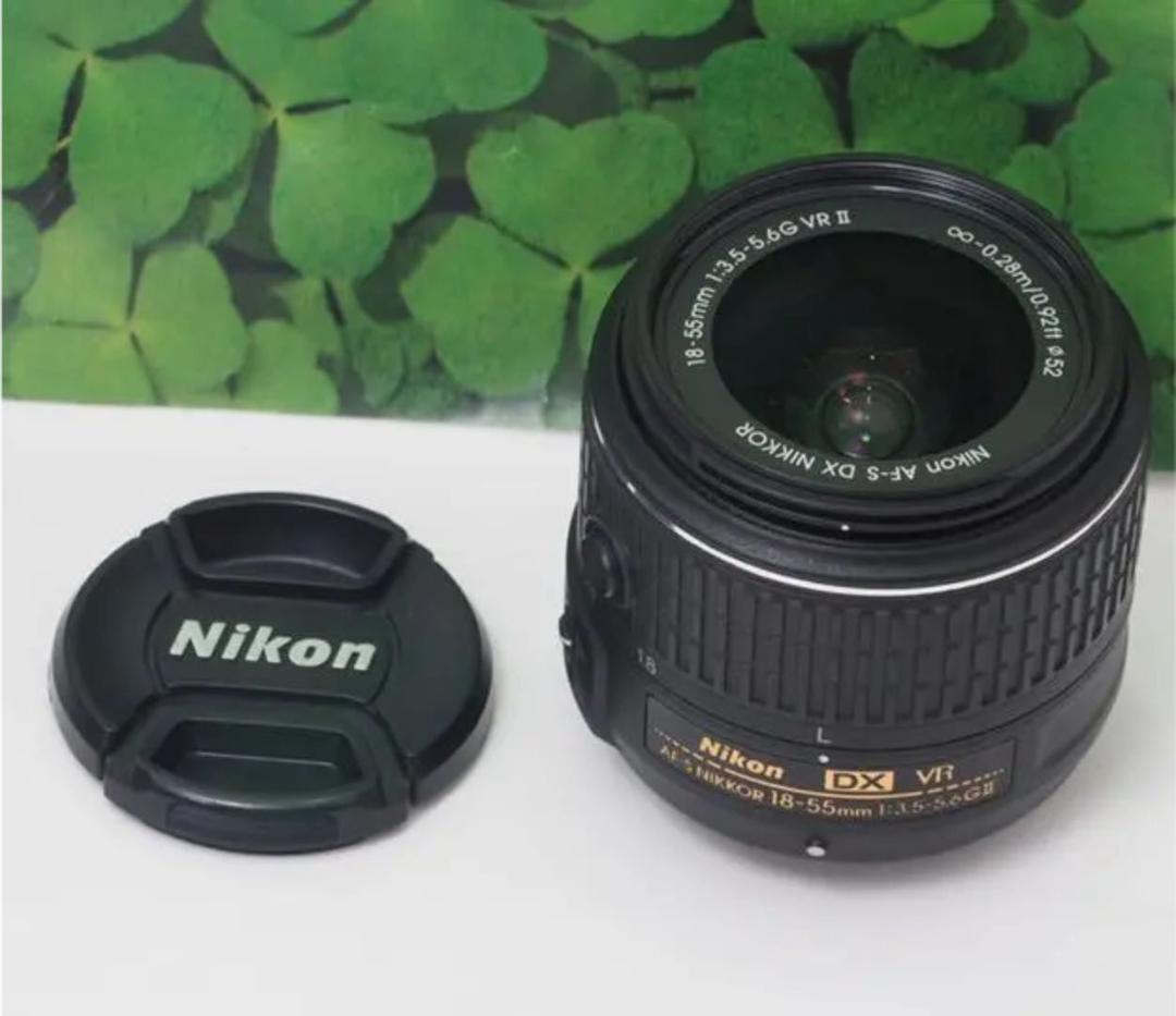 【美品】Nikonニコン⭐️標準ズーム18-55mmVR II⭐️使い勝手抜群