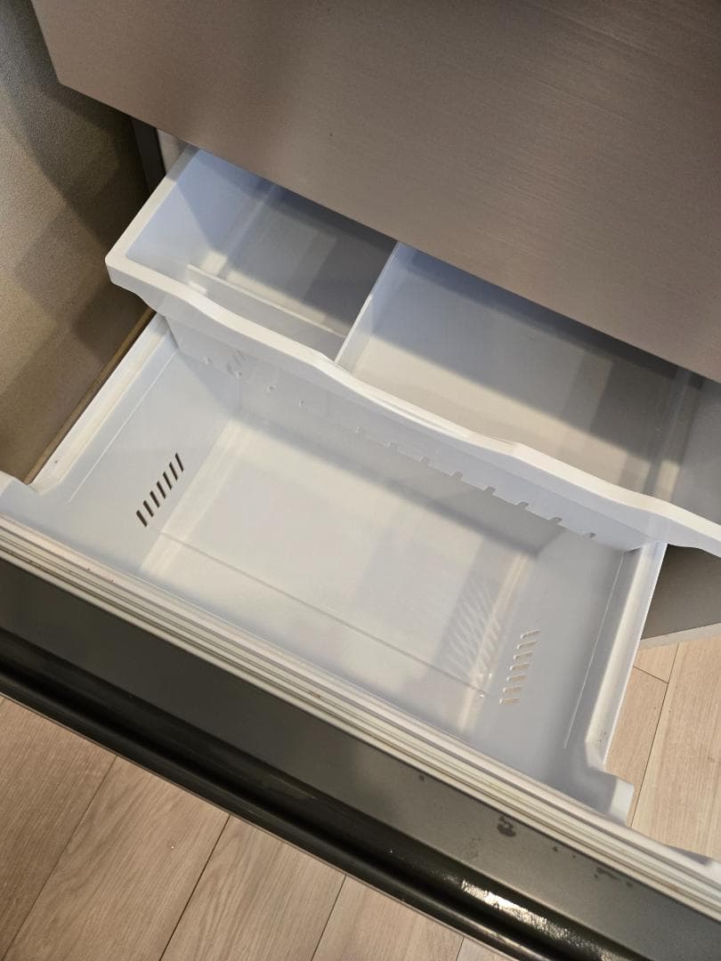 日立 冷蔵庫 幅60cm 375Lシャンパン R-V38RVL N 3ドア左開き