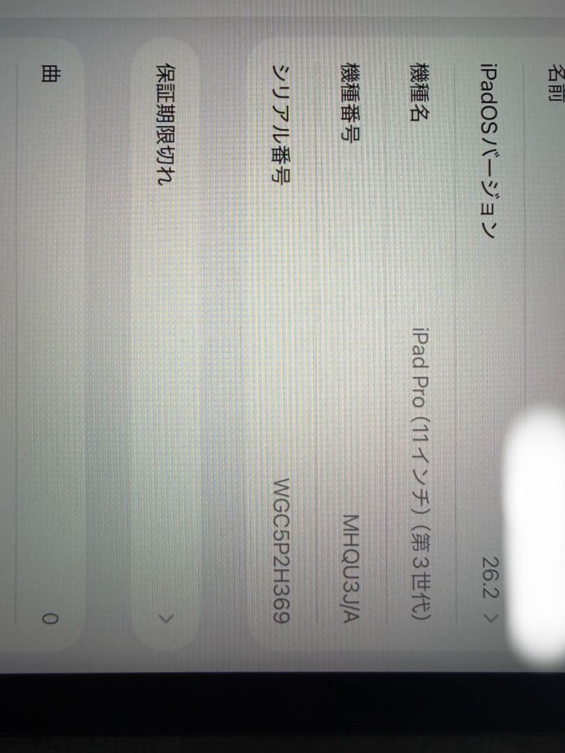 iPad Pro11インチ 256GB第三世代