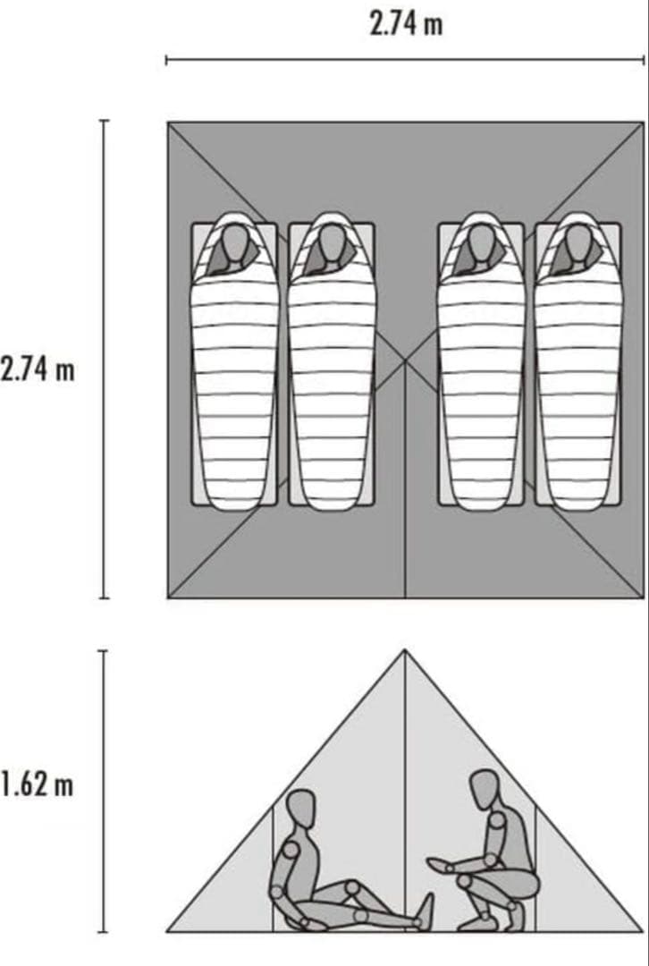 MSR フロントレンジ バグシェルター　FRONT RANGE ポール付き