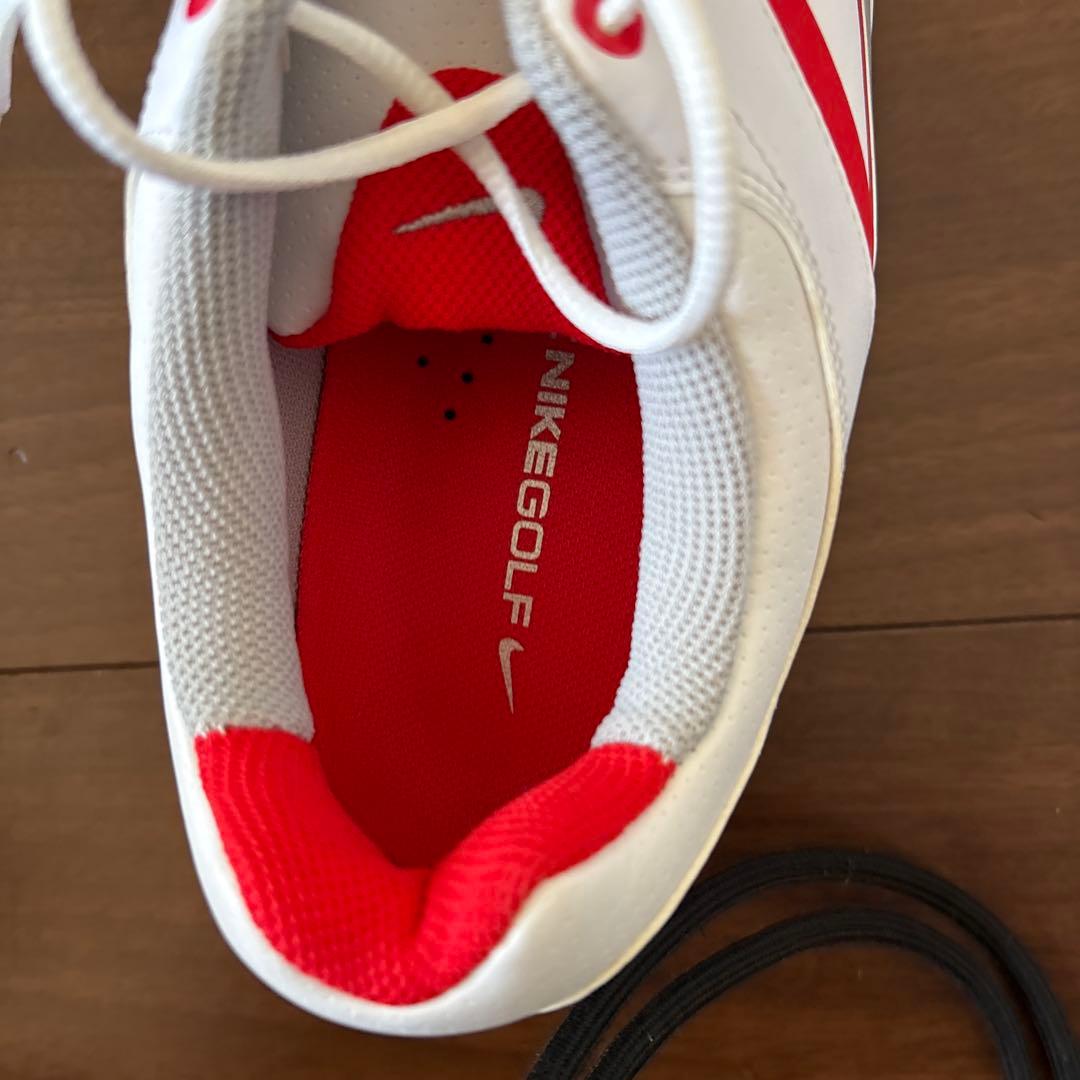 Nike ゴルフシューズ ホワイト/レッド　26.5㎝