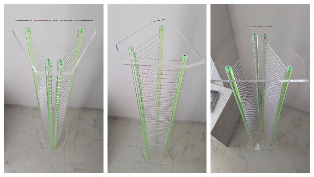 90s ヴィンテージ CDラック レトロポップ ポストモダン スペースエイジ