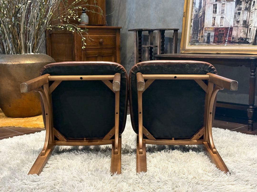 karimoku カリモク ダイニングチェア リビングチェア アンティーク nZ