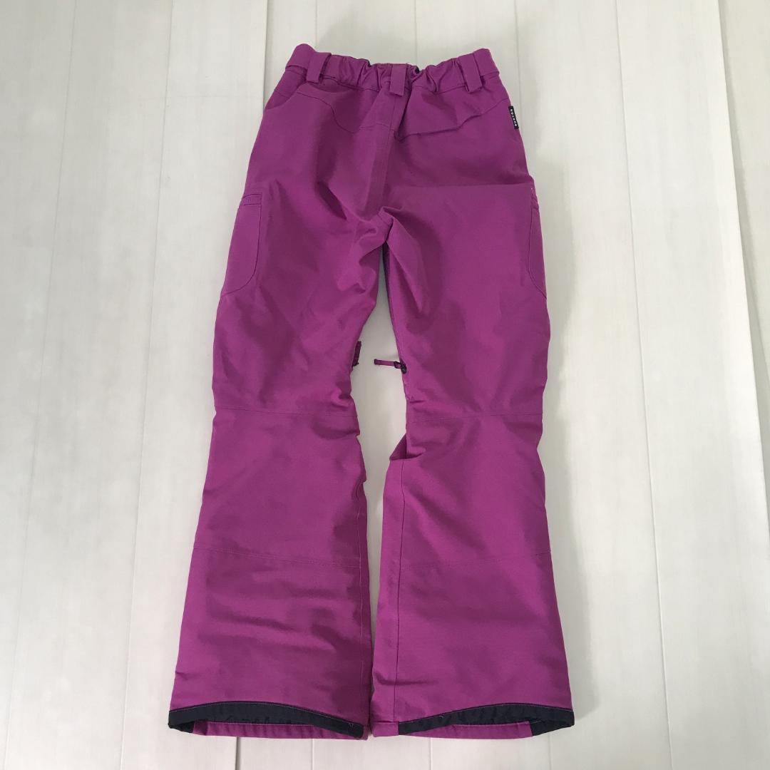 【美品】バートン　スノーボードウェア　キッズ　上下セット　むらさき　子供用Ｌ