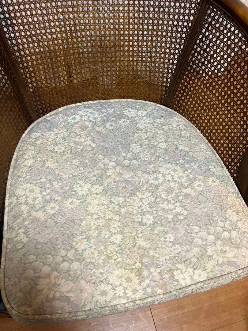 処分価格　カリモク 1人掛けソファ オールドカリモク コロニアル USED品