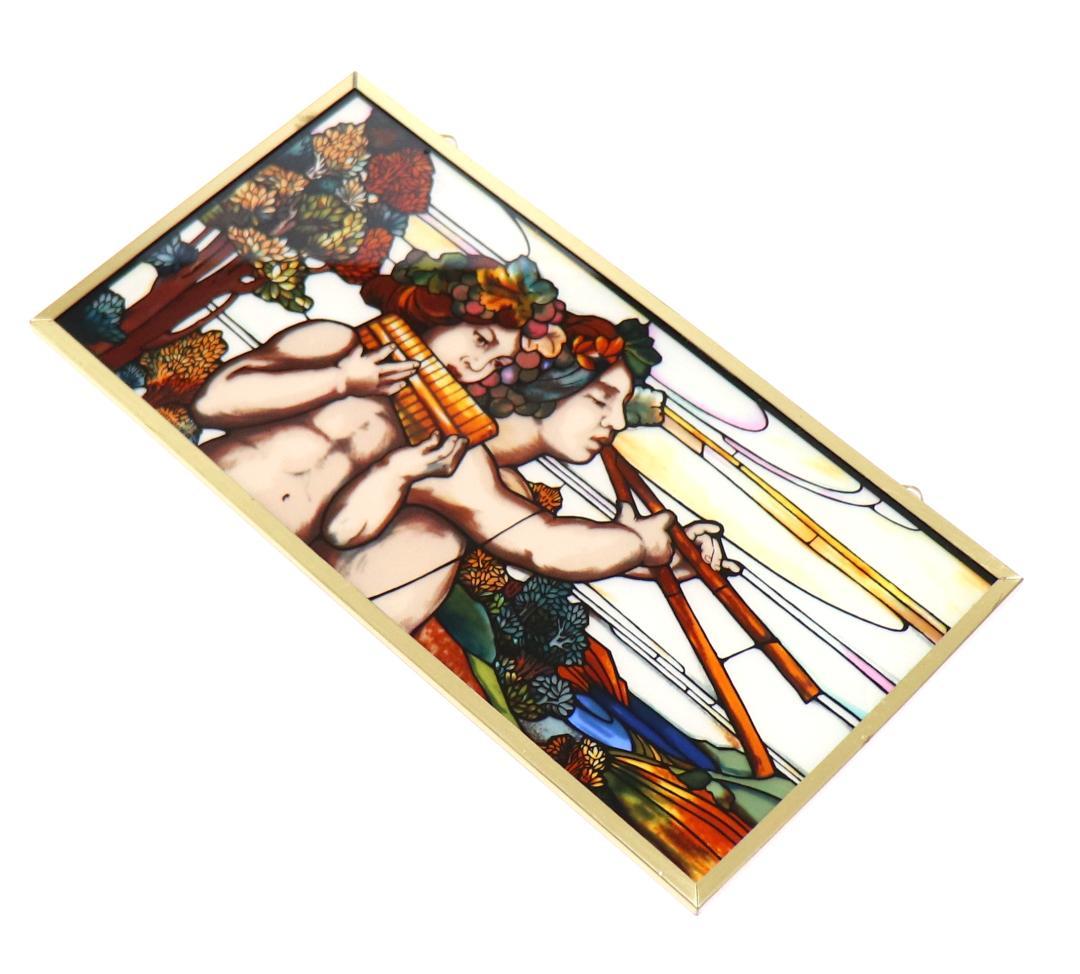 天使たちの美しい演奏 ヴィンテージ ステンドグラス ティファニー スタジオ