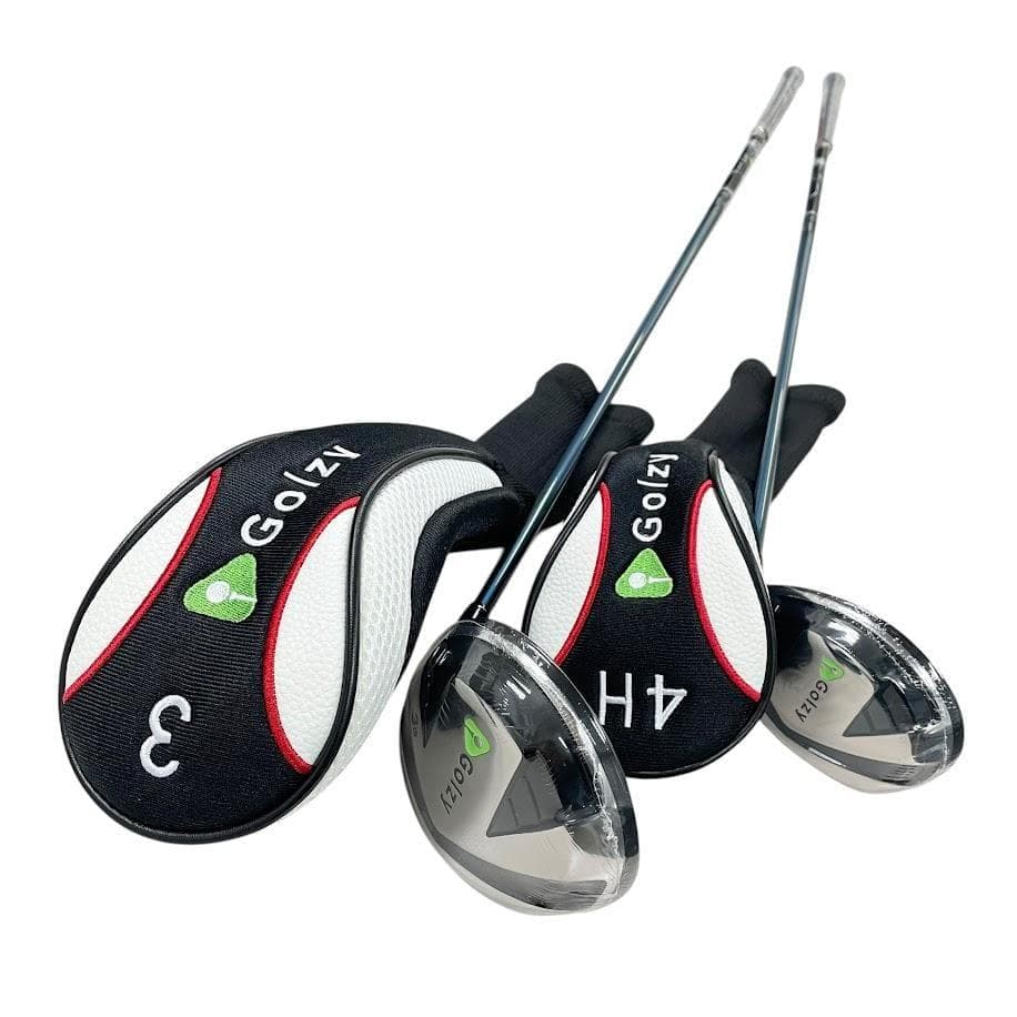 新品●Golzy● ゴルフクラブセット 自立式キャディバッグ・BKxRD 初心者