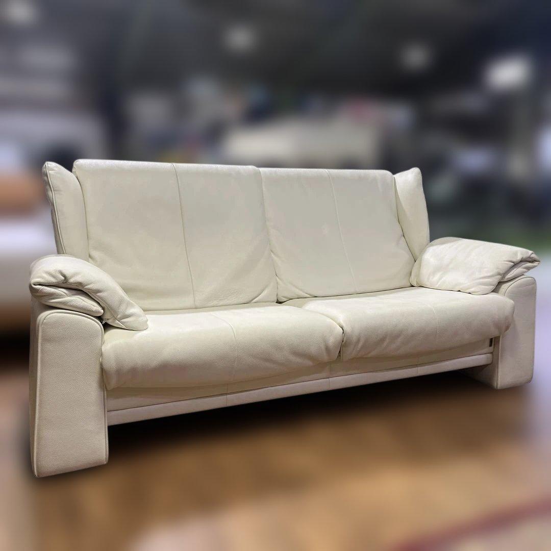 ドイツ エルポ アトランタ 総革 2人掛けワイドソファ リクライニングソファ