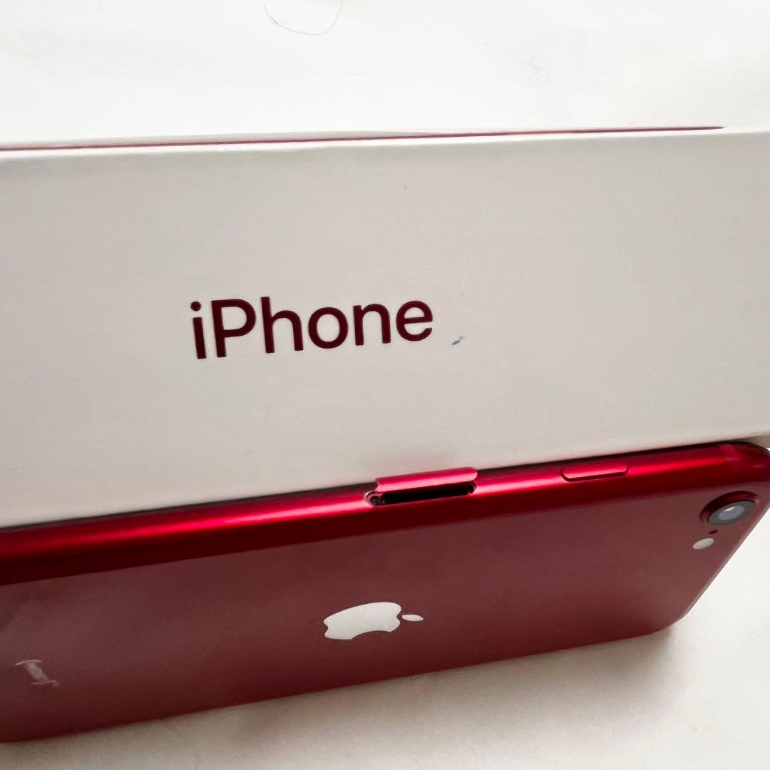 【中古品】美品 iPhone SE2 256GB 赤 SIMフリー　一部破損あり