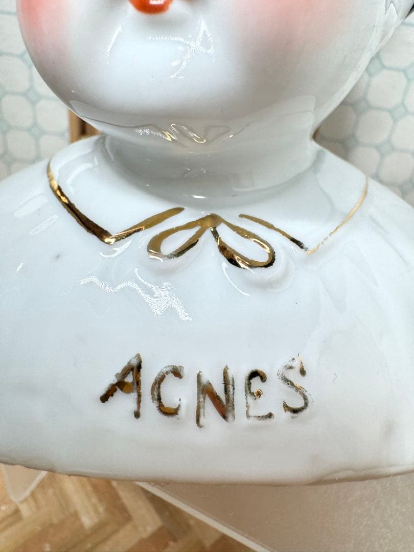 n*o様 ドイツ　アンティーク　チャイナドール　ヘッド　アグネス