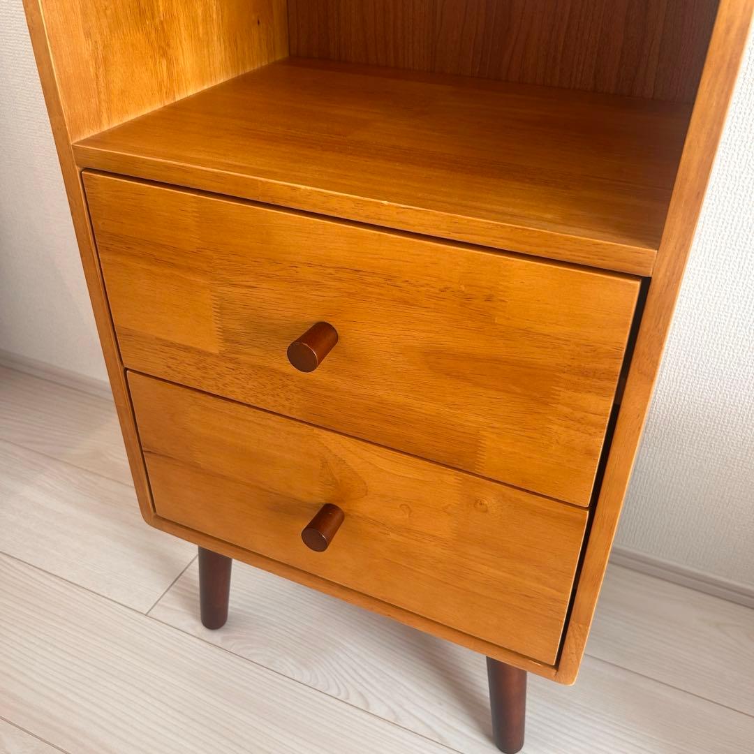 【弘益】KOKOA 天然木 キャビネット チェスト 北欧風