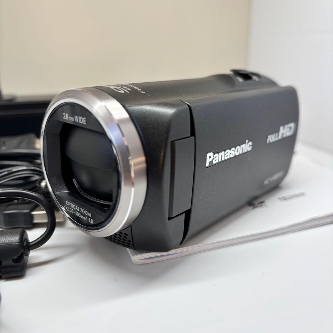 2263 動作確認済み‼︎ hc-v480ms パナソニック ブラックビデオカメラ