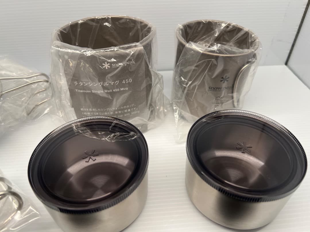 【未使用】スノーピークのマグカップ、シェラカップなどのセット