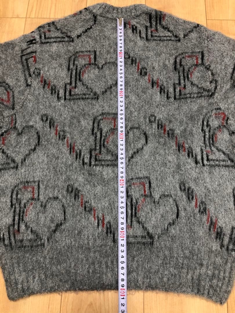 未使用タグ付！Schott（ショット）シャギーニット オリジナルハート／セーター