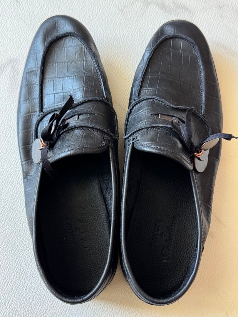 SUICOKE BY MIDORIKAWA COINLOAFERS 黒 US10