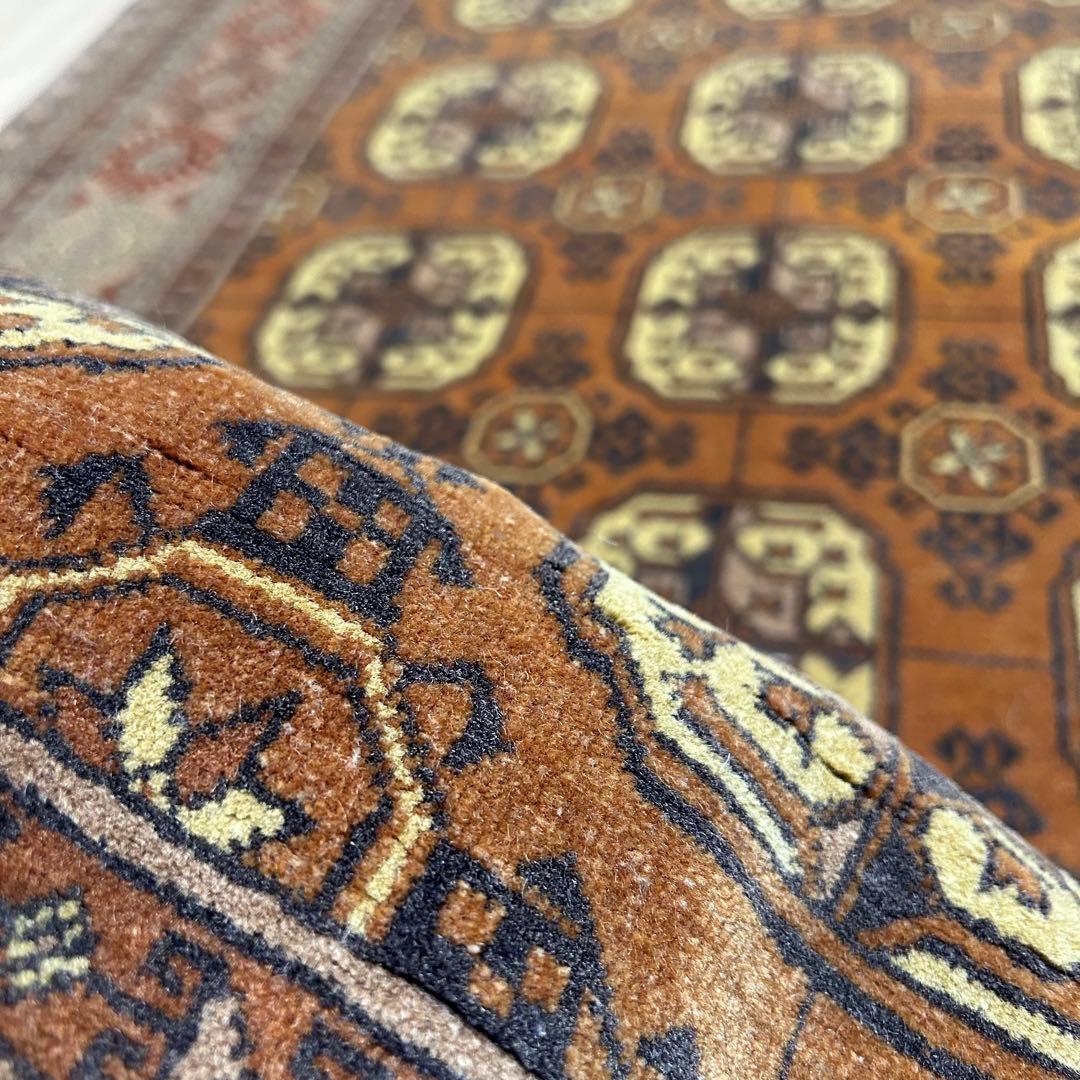 ペルシャ絨毯　トルクメン産　ヴィンテージラグ　トライバルラグ　190x114㎝