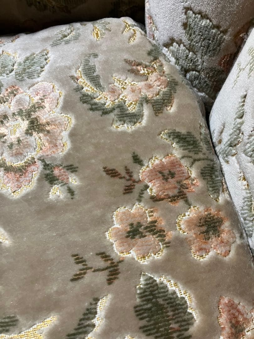 新年SALE～1/5迄☆ロココ調☆アンティークソファ☆どっしり重厚感