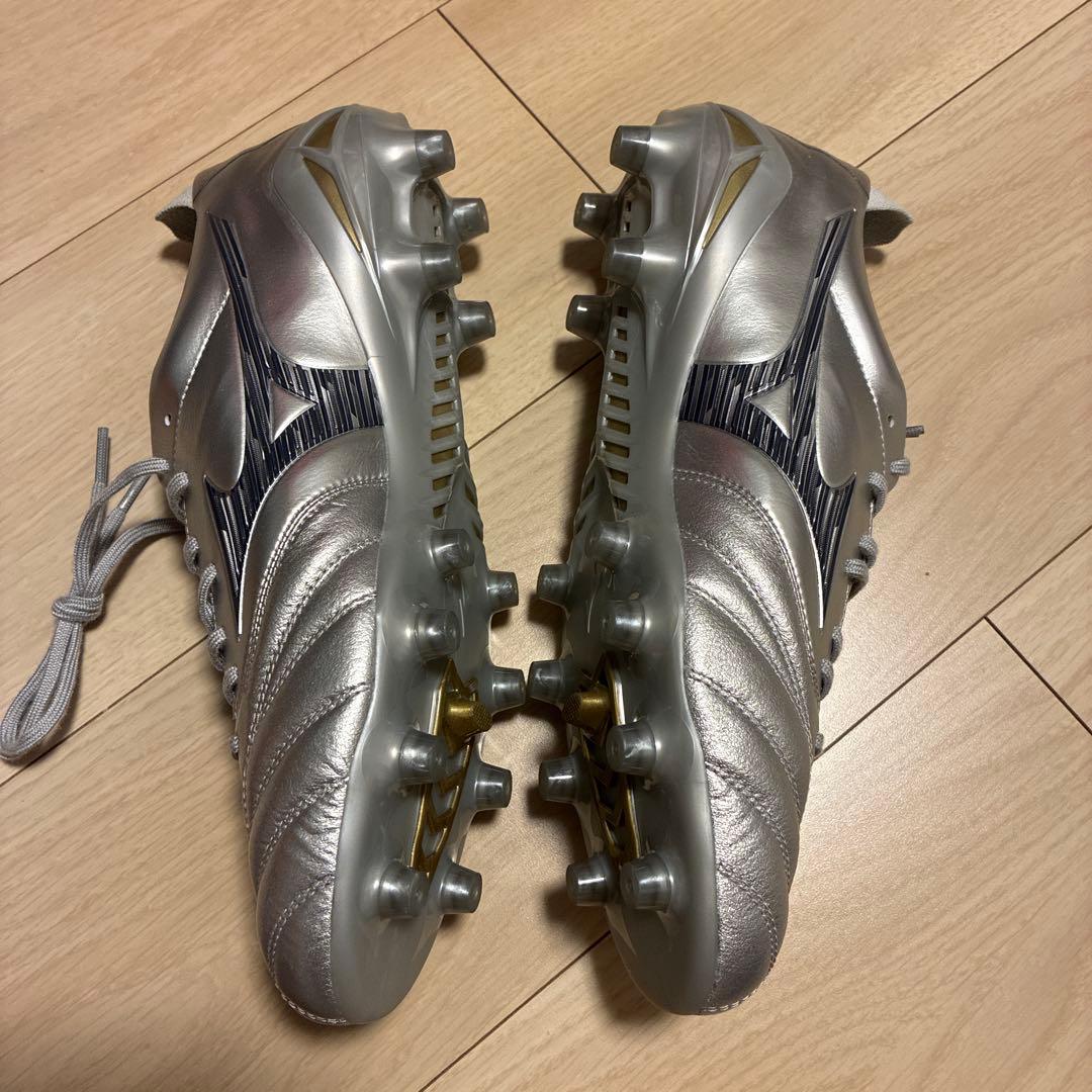 ミズノ モレリアネオ4 Japan 26.5㎝ シルバー サッカースパイク