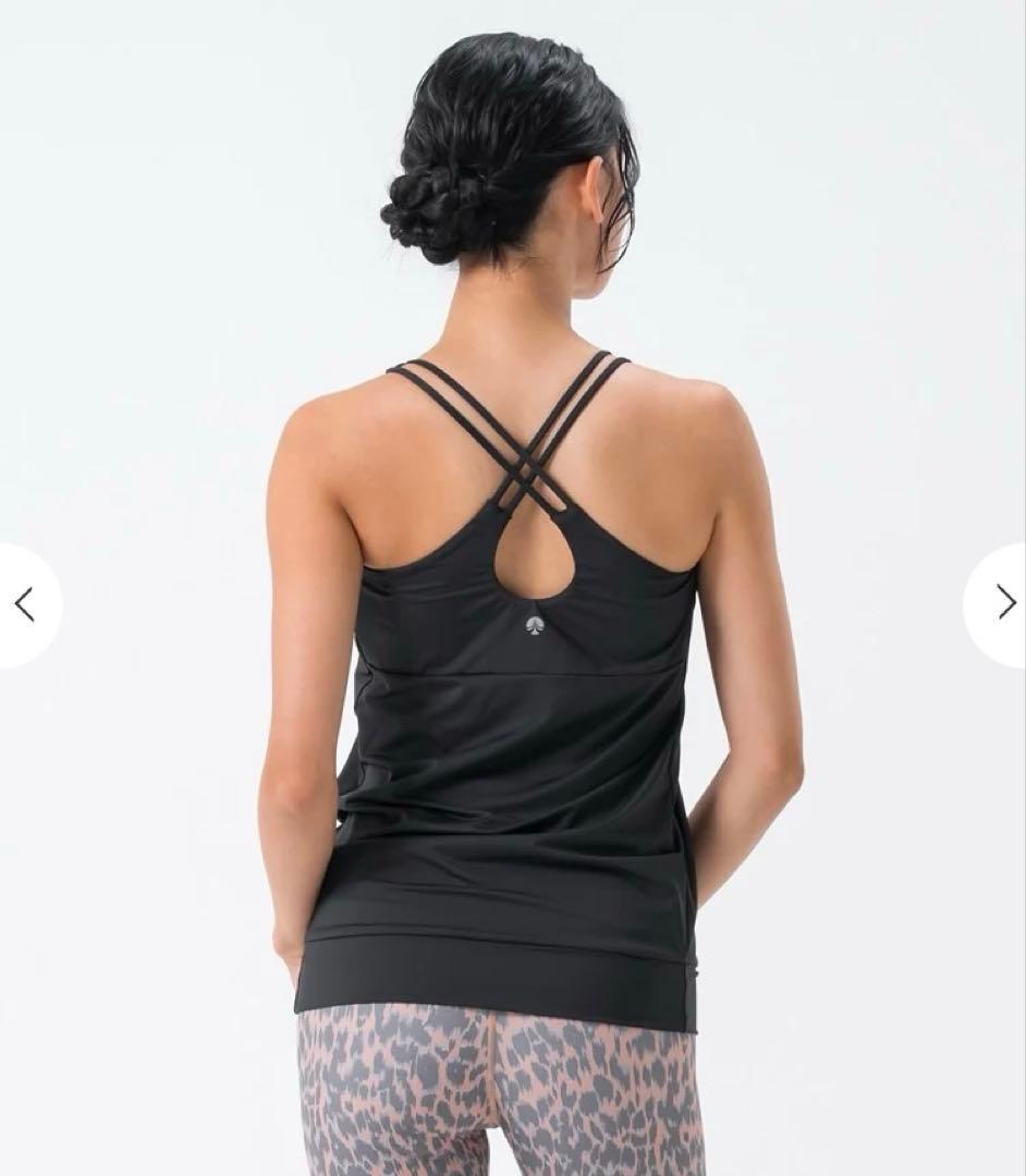 【SUKALA】フロントギャザークロスキャミソール LL