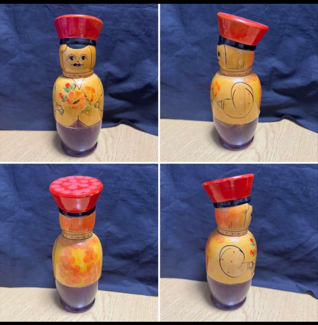 レア‼️ソビエト　ノリンクス社　親子マトリョーシカ5組　長期保存、現状