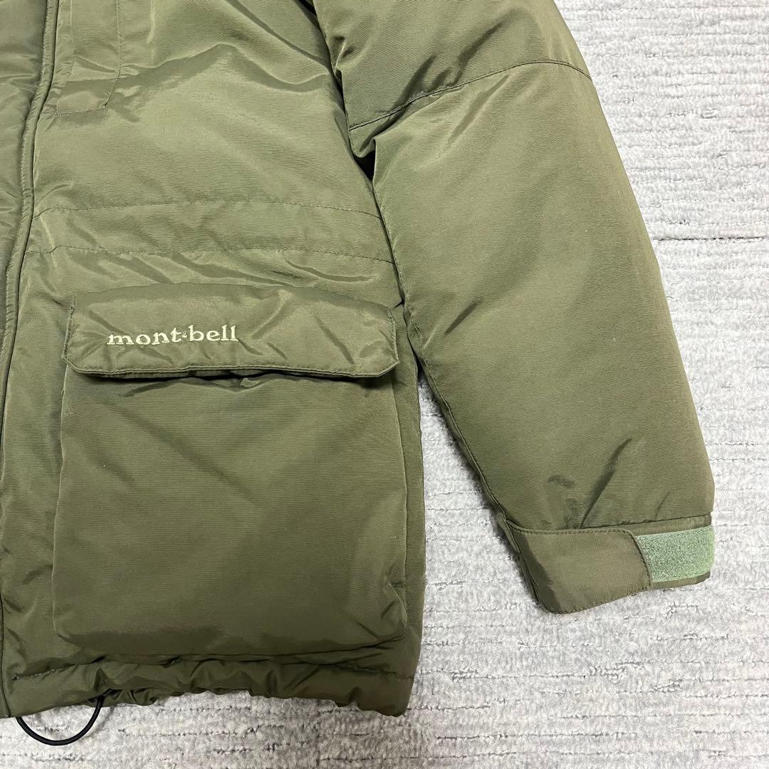 美品 希少レア モンベル ローガンダウンパーカ カーキ XSサイズ 旧モデル