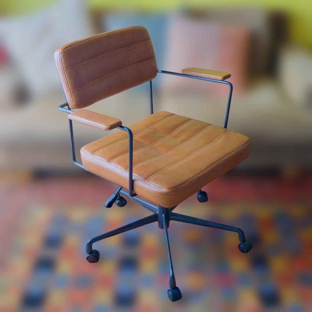 CRASH GATE コックス デスクチェア [PU-CAMEL]