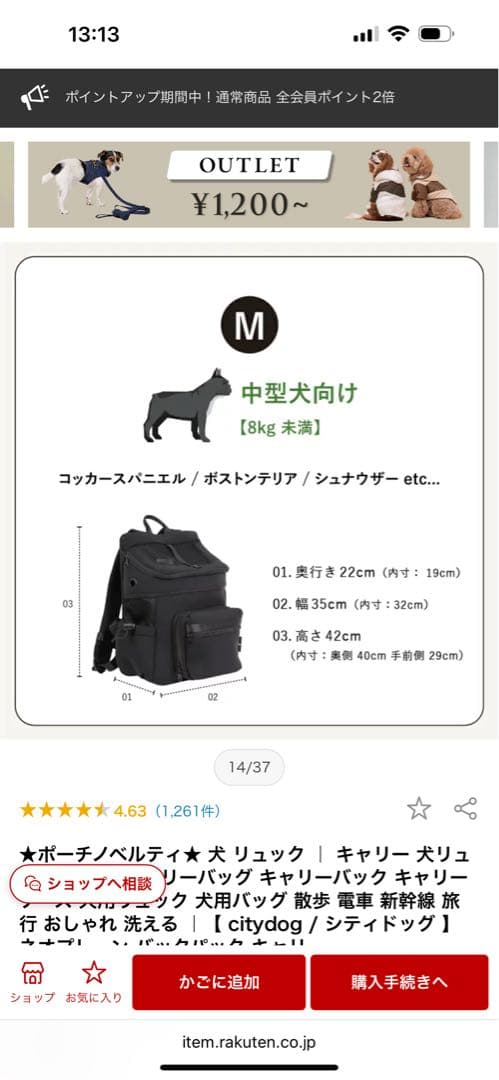 CITYDOG 犬リュック