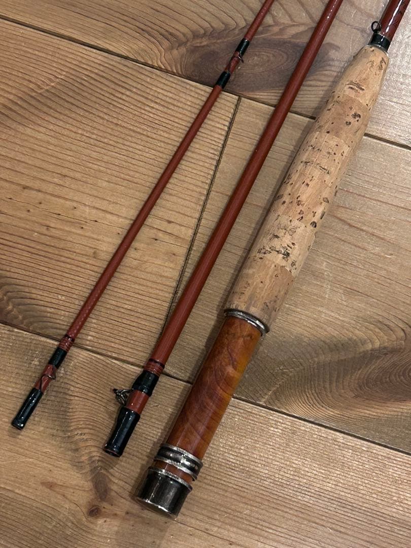 フライロッド　グラスロッド　6'7\"#3 3ピース　パックロッド　マルチピース