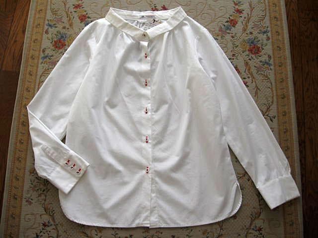 atelier naruse×THOMAS MASON コットンブラウス