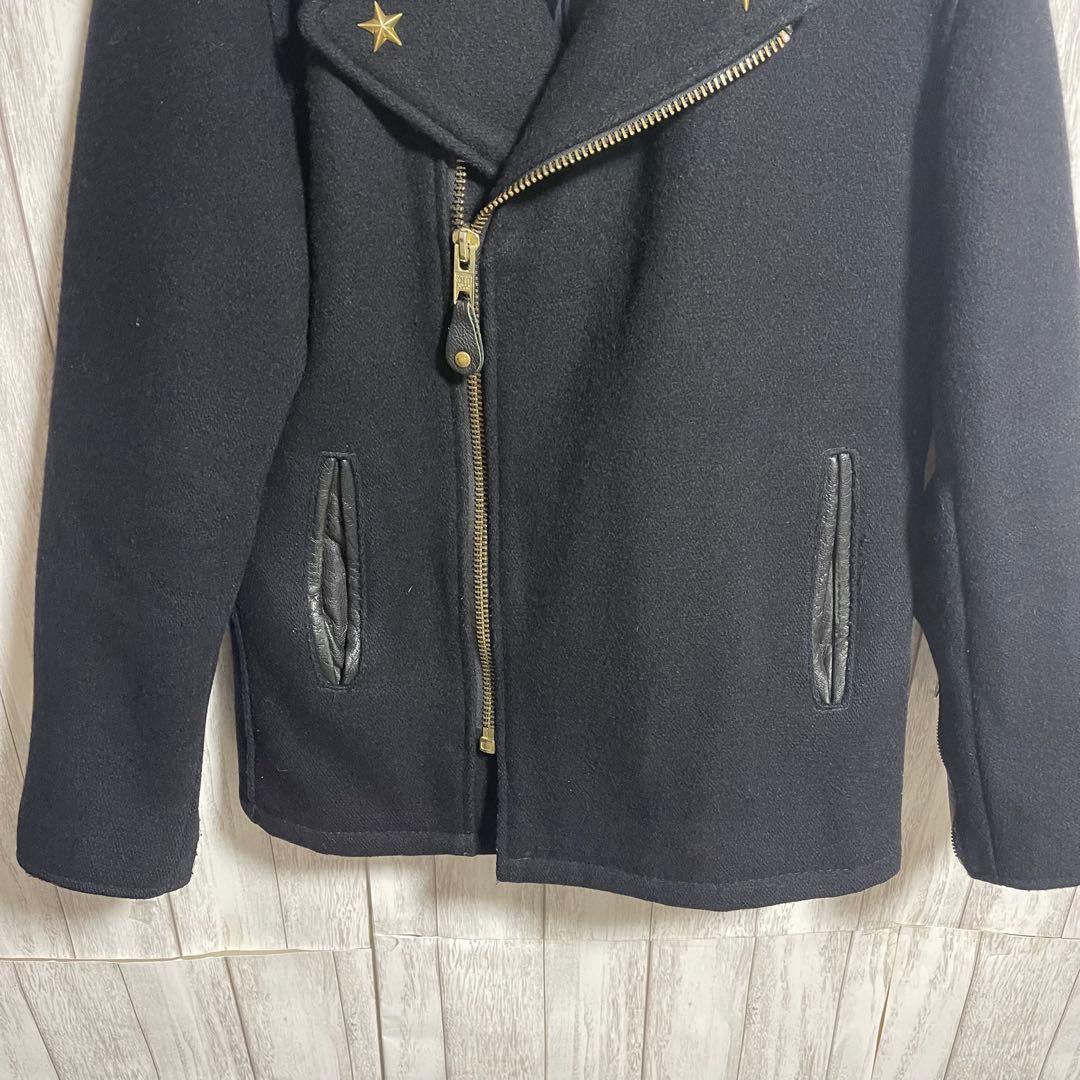 ぽんすけSchott 769 ウールPコート フロントジップ米国製