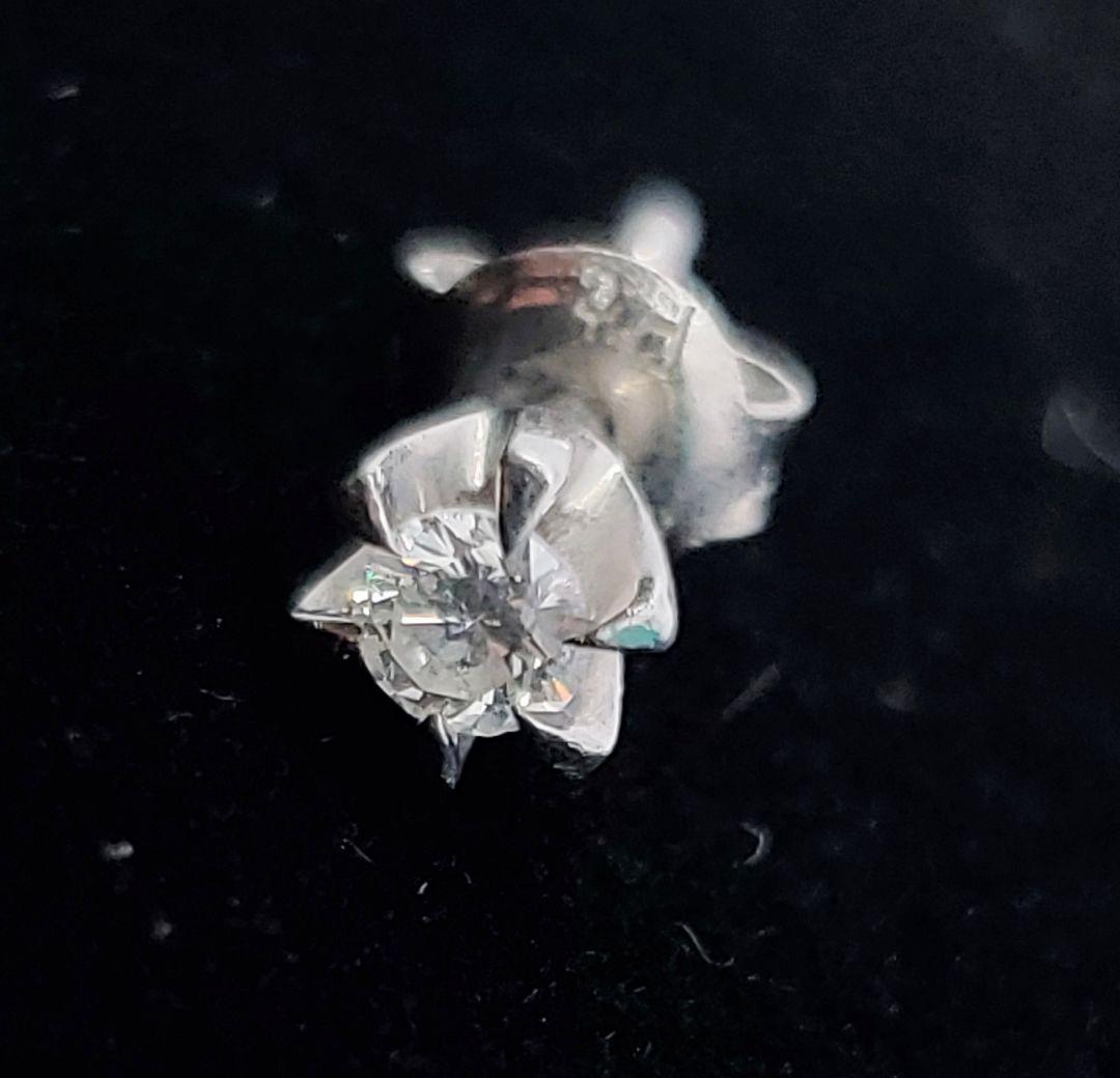 Pt900 ダイヤ　ピアス　0.11ct 片耳　ダイヤモンド