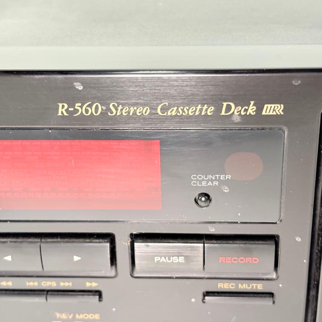【完動品】TEAC R-560 ステレオ カセット デッキ (2075)