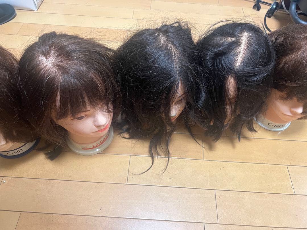 カットウィッグ 5体セット 中古 練習用