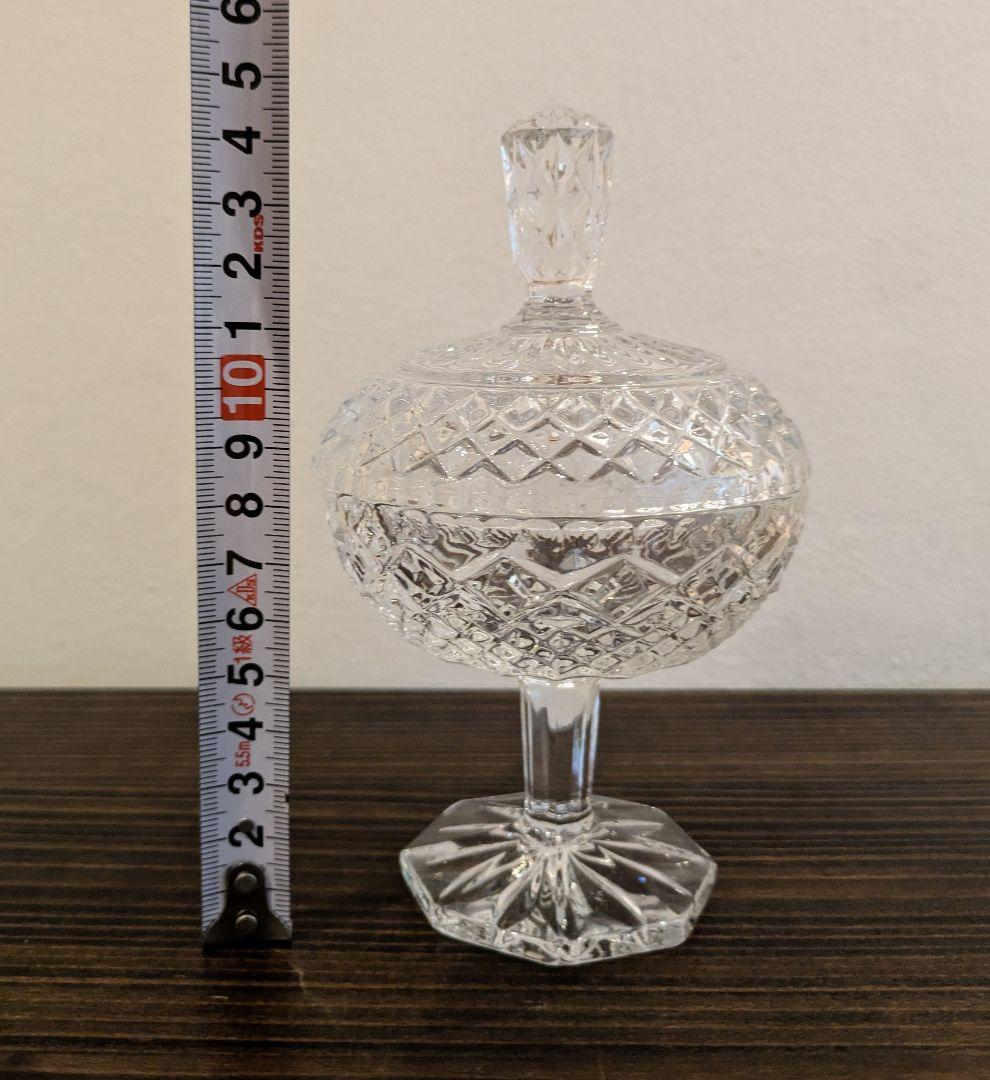 クリスタルガラス 蓋付きデザートカップ 3個セット